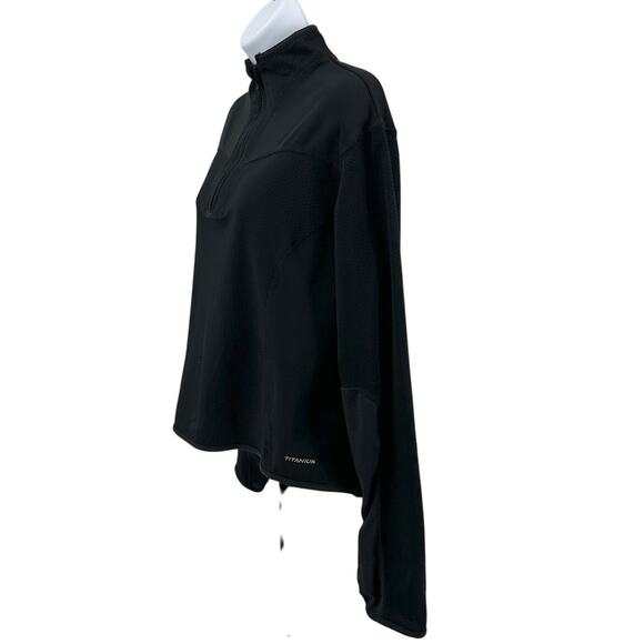 Columbia Titanium Sweatshirt WMNS M Black 1/4 Zip Athletic Mock Neck Athleisure - Picture 4 of 9